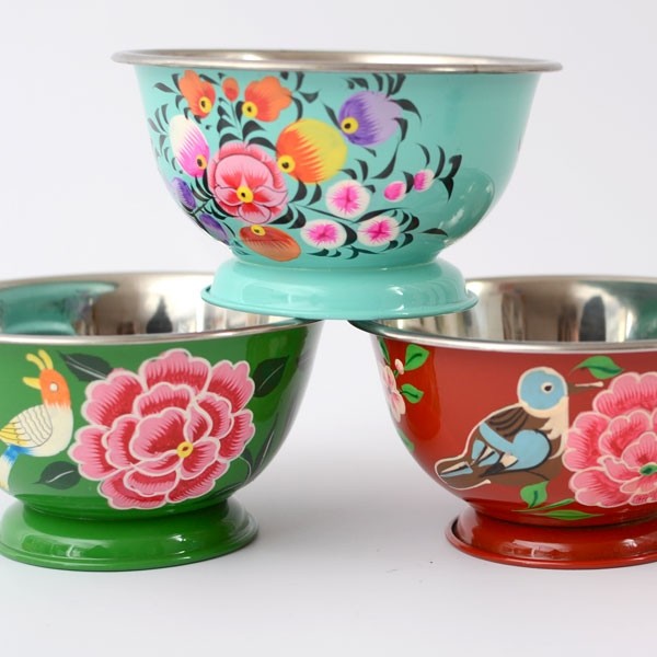 bowl painted without feet