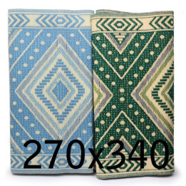ca. 270x360cm Plastik- Teppich 270x360 cm, gefaltet, Raute