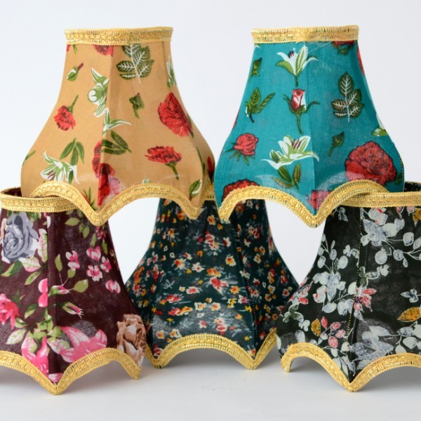 Lampen Lampenschirm klein zum Aufstülpen, floral