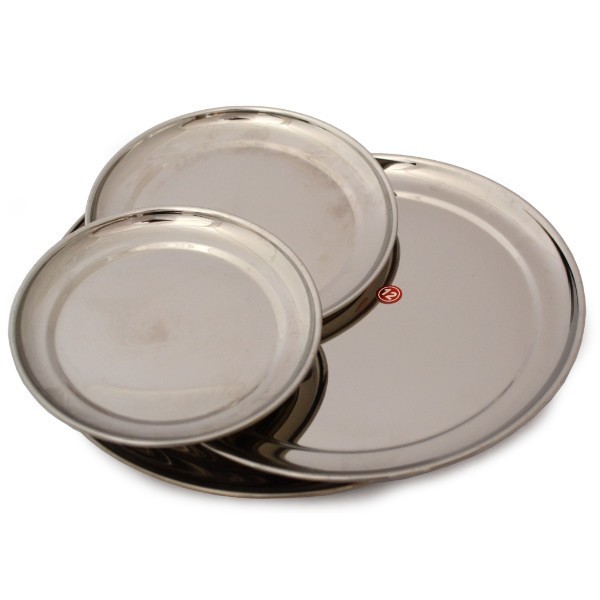 Stainless Steel round plate steel luxe