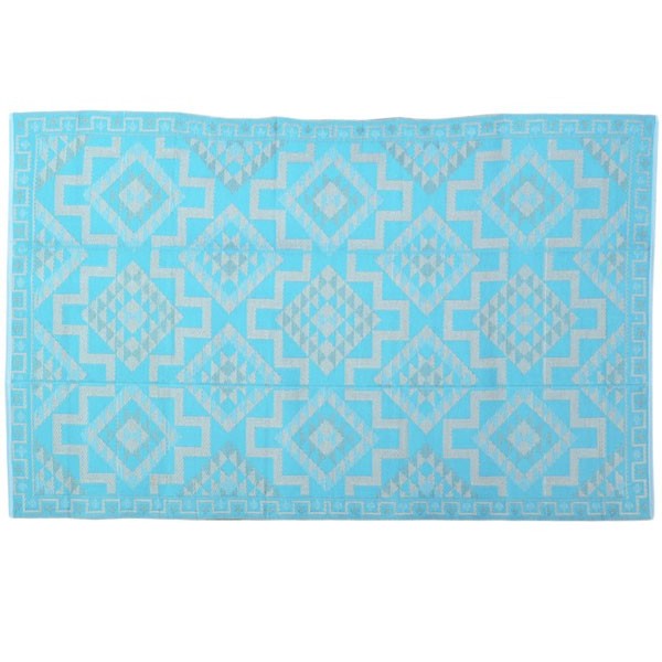ca. 180x270cm plastic carpet 180x270 cm folded, aztec