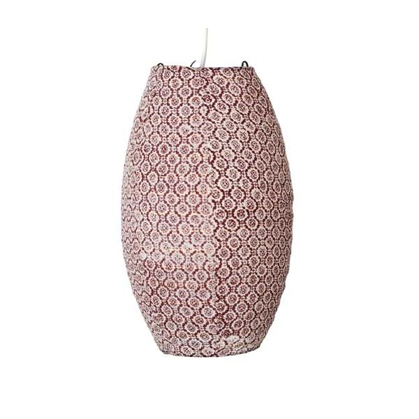 lampshade blockprint round