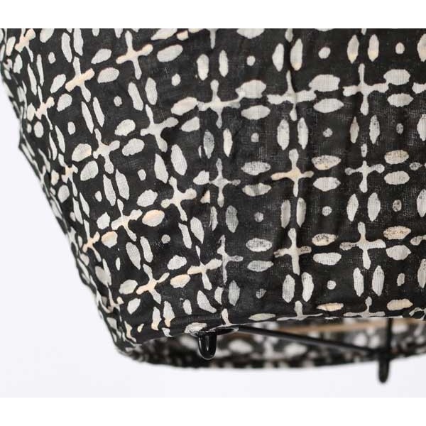 lampshade blockprint round