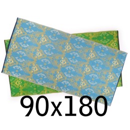 Plastik- Teppich 90x180 cm gerollt, floral 1