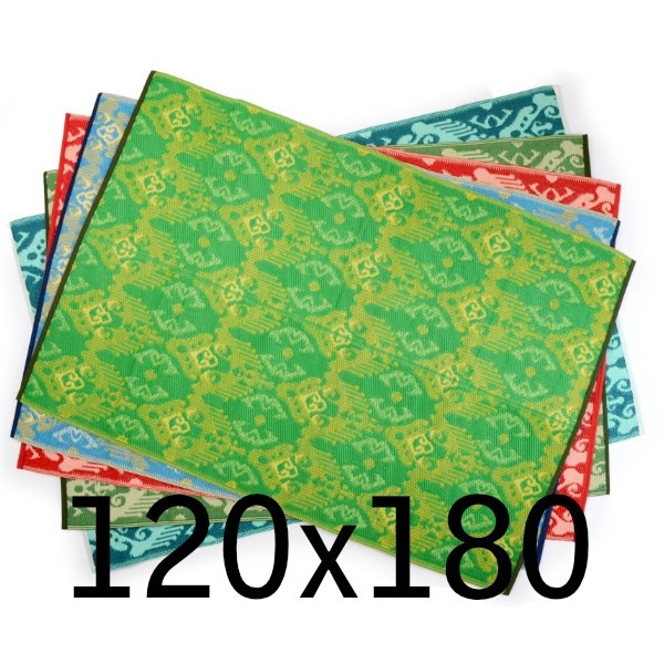 Plastik- Teppich 120x180 cm gefaltet, Muster IKAT