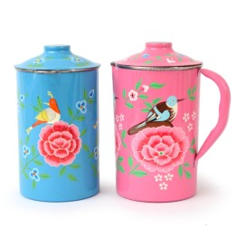 jug painted with lid