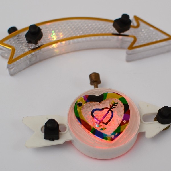 12 pcs. reflector arrow lightet