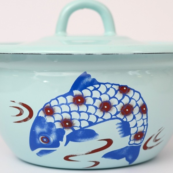 strainer enamel, round