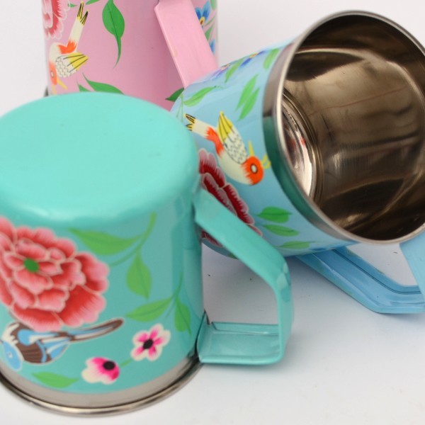 mug stainless steel, painted