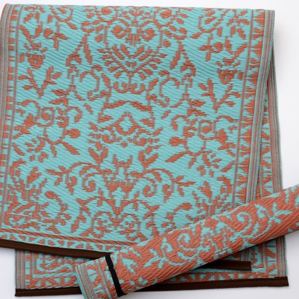 Plastik- Teppich 60x120 cm, floral