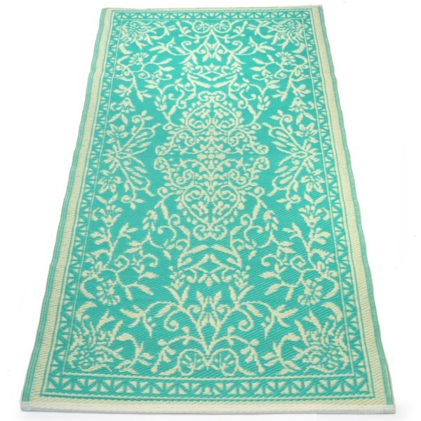 Plastik- Teppich 90x180 cm, floral