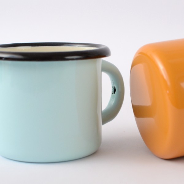 6 St. Emaille- Tasse 0,25l