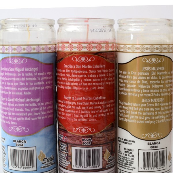 6/12 pcs. bougie en verre Stella