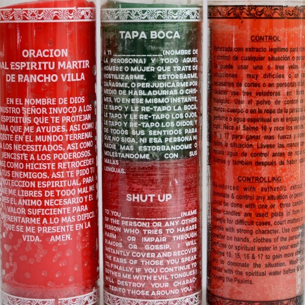 6/12 pcs. bougie en verre sérigraphiée