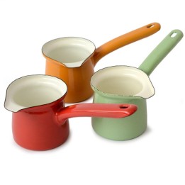 2 pcs. mokka pot metal handle
