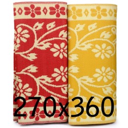 tapis en plastique 270x360 cm, fleurs