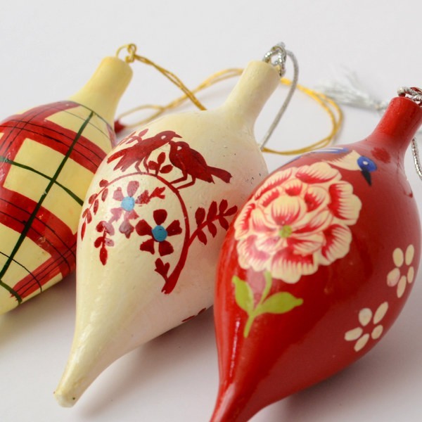 3 pcs pendulum shape, painted