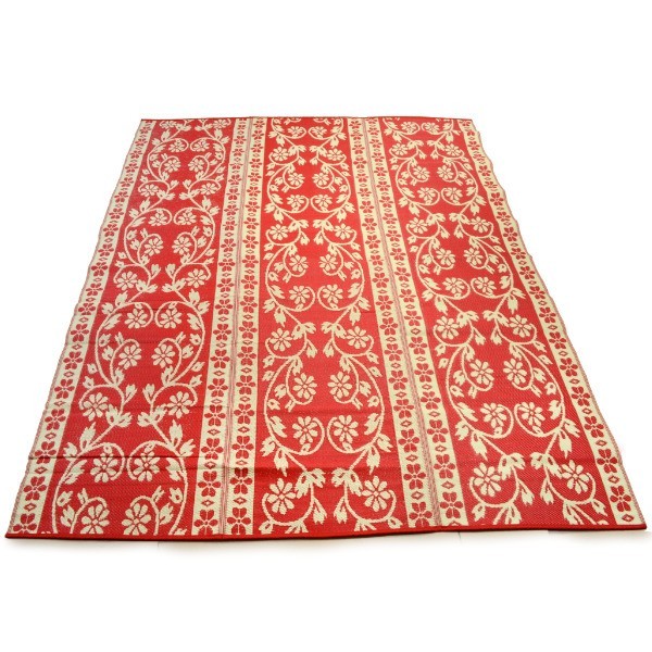 Plastik- Teppich 90x360 cm, floral