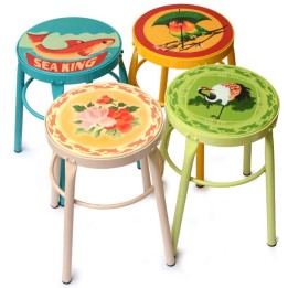 Metall- Hocker