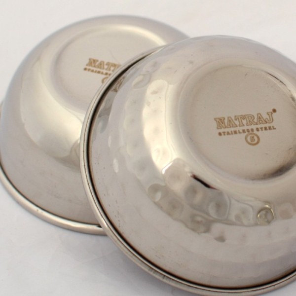 6 pcs assiette luxe en acier inox