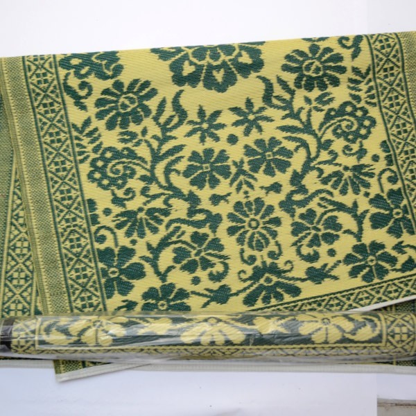 Plastik- Teppich 120x180 cm gerollt, floral 2